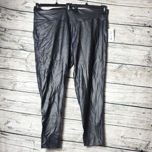 walkpop Black Faux Leather Pants Size 4X